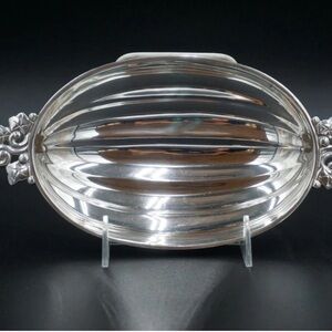 Gorgeous Antique TIFFANY & CO.
MAKERS Sterling Silver Melon Bowl,
9.9", 248 Gram